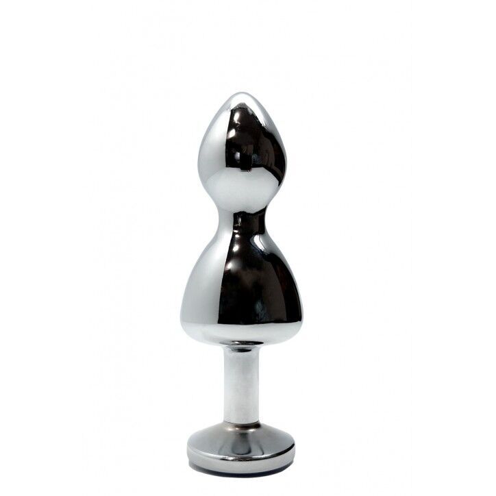 Анальная пробка Wooomy Lollypop Double Ball Metal Plug Red S