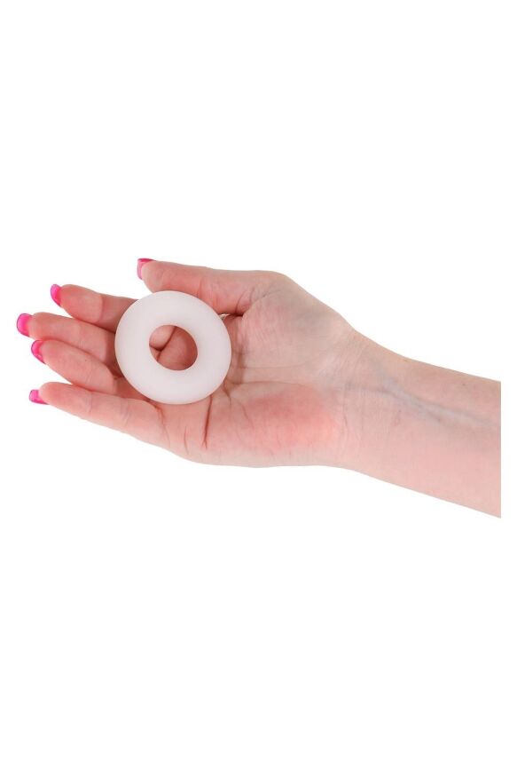 Эрекционное кольцо для пениса иллюмисцентное NS Novelties Firefly Bubble Rings белое, Medium