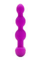 Анальні кульки з пультом, 2 мотори B-Vibe TRIPLET ANAL BEADS, фуксія
