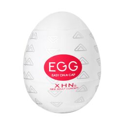 Мастурбатор-яйцо с рельефом XHN Egg Easy Ona-Cap, белый, 52 × 68 мм