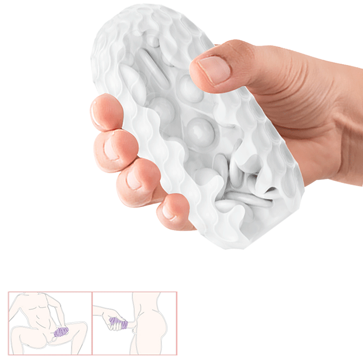 Мастурбатор яйце Pretty Love Venus-X Egg рельєфний, 13.1 х 6.5 см