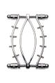 Зажим для вагины Master Series: Spread 'Em Poker Vagina Clamp with Adjustable Pressure Screws, шипы