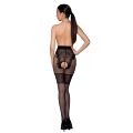 Колготки с открытым доступом Passion TIOPEN 013 black 1/2 (20/40 den), ажурные трусики и подвязки