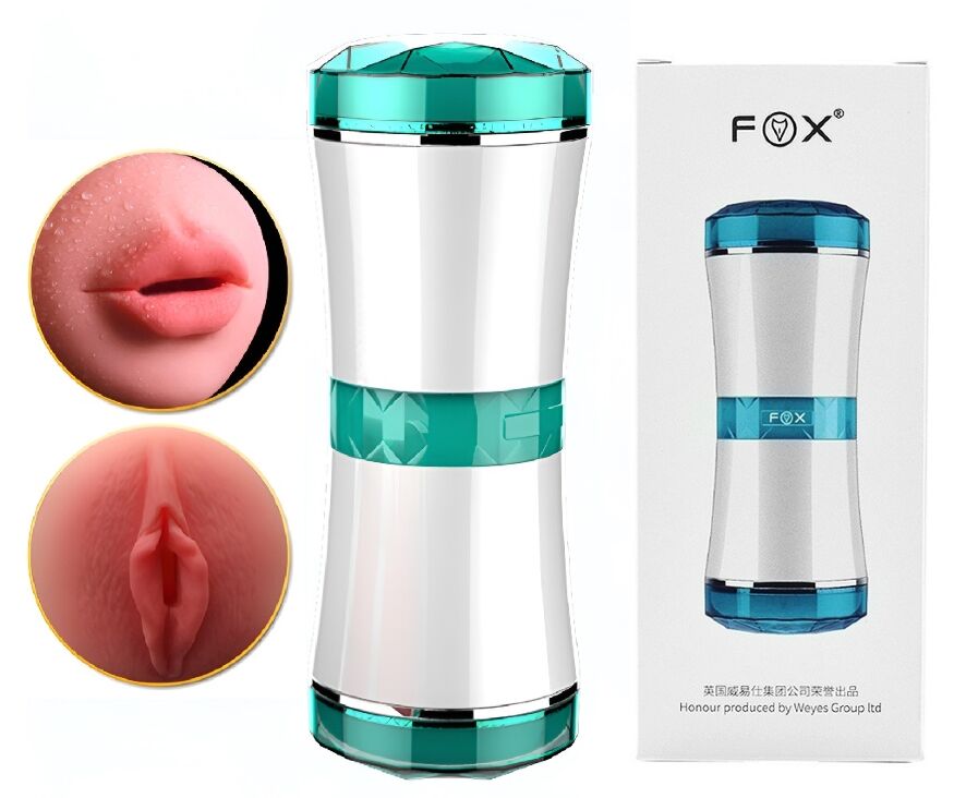 Двухсторонний мастурбатор Foxshow SQS1 White, WYS-SQS1 White