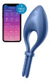 Эрекцинное виброкольцо с функцией управления телефоном SATISFYER BULLSEYE BLUE