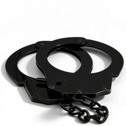 Наручники металеві DS Fetish, чорні