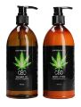 Набор для ванны и душа CBD Luxe Care set - GREEN TEA &amp; HEMP OIL ( 2 предмета )