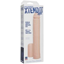 Насадка на член Doc Johnson Xtend It Kit White, подовження (до +7,6 см) і потовщення (до +1,2 см)