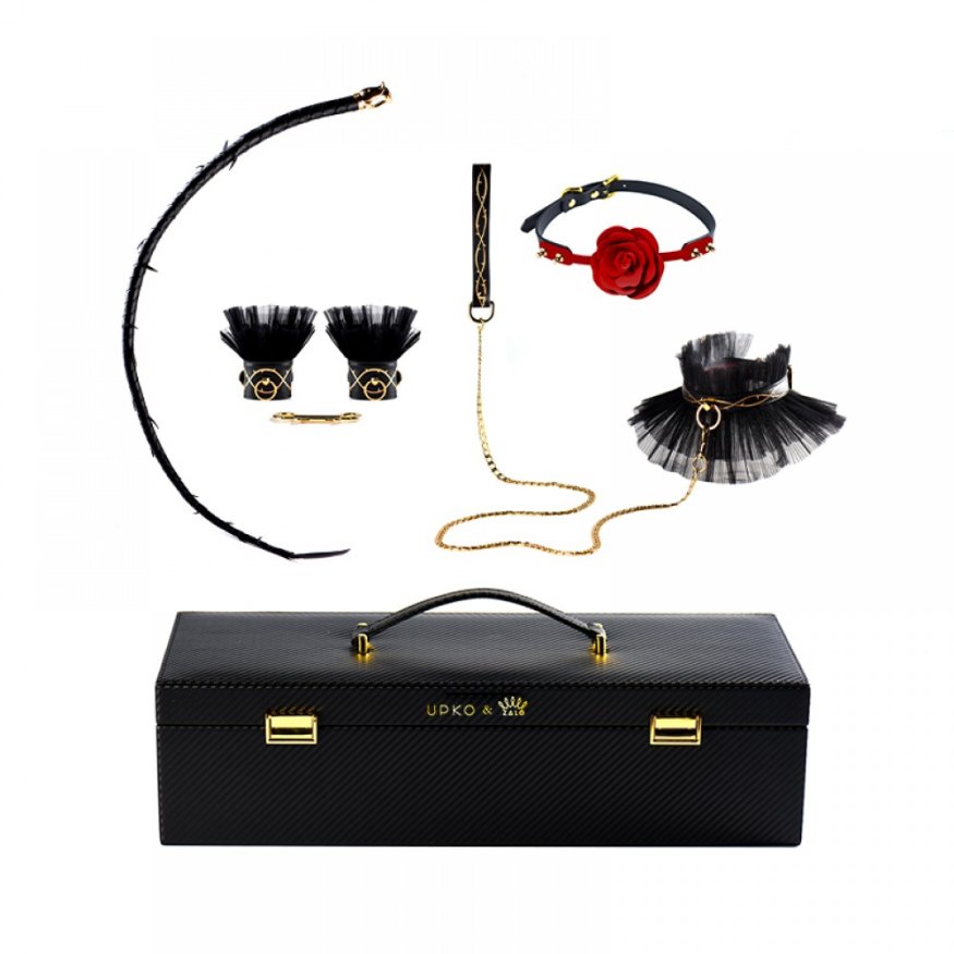 Королевский набор из итальянской кожи UPKO в чемодане Luxurious &amp; Romantic Kit, 5 предметов
