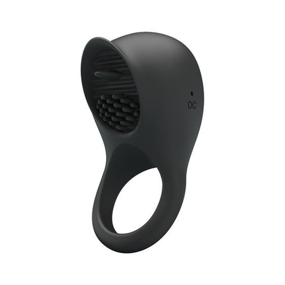 Ерекційне кільце з вбудованим віброелементами Pretty Love Ring Shacking II Black