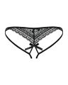 Женские стринги - Obsessive Picantina Crotchless Thong Black - S/M