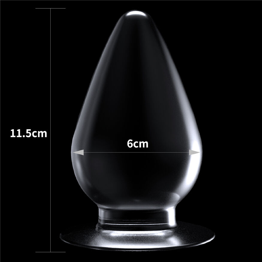 Анальна пробка великого розміру  Flawless Clear Anal Plug 4.5" Clear