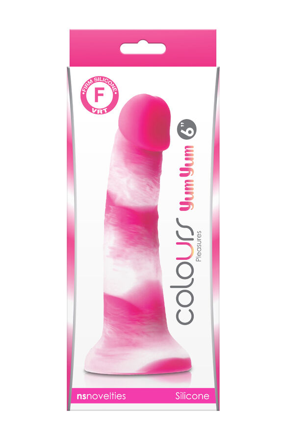 Фаллоимитатор силикон NS Novelties COLOURS PLEASURES YUM 6" DILDO PINK