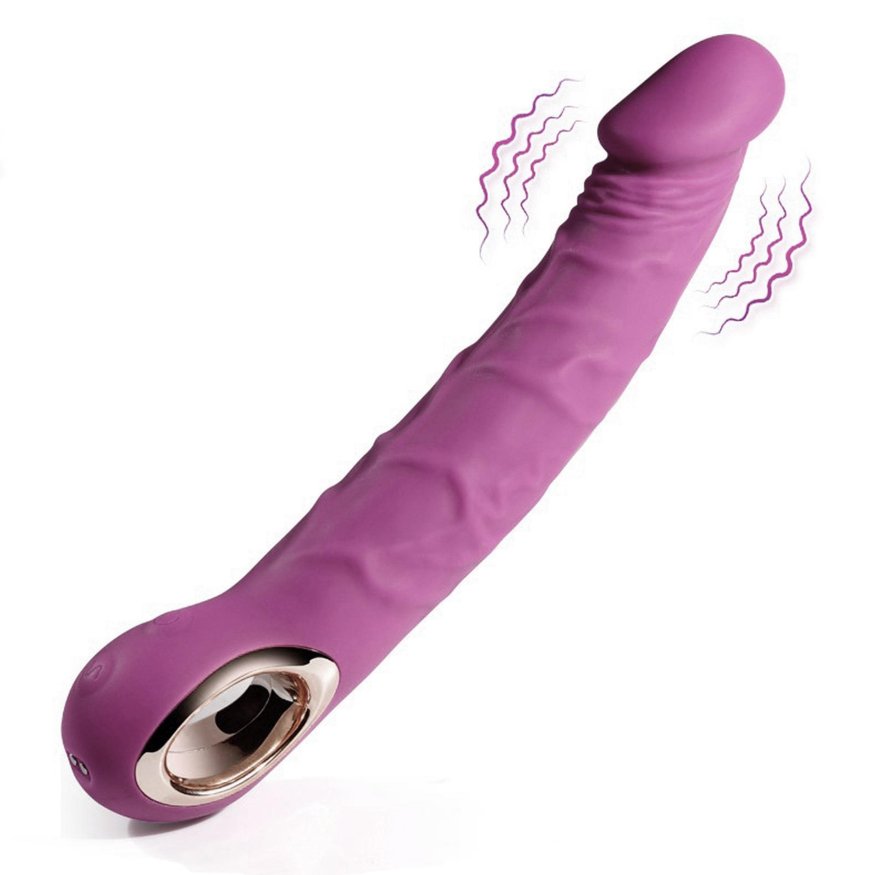 Вібратор реалістичний силіконовий  - Realistic Vibrator Purple