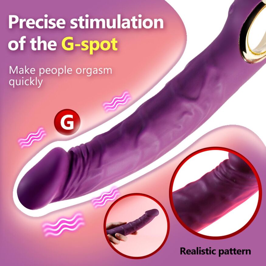 Вібратор реалістичний силіконовий  - Realistic Vibrator Purple