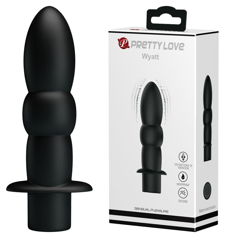 Анальний вібростимулятор Pretty Love Wyatt Anal Plug Black