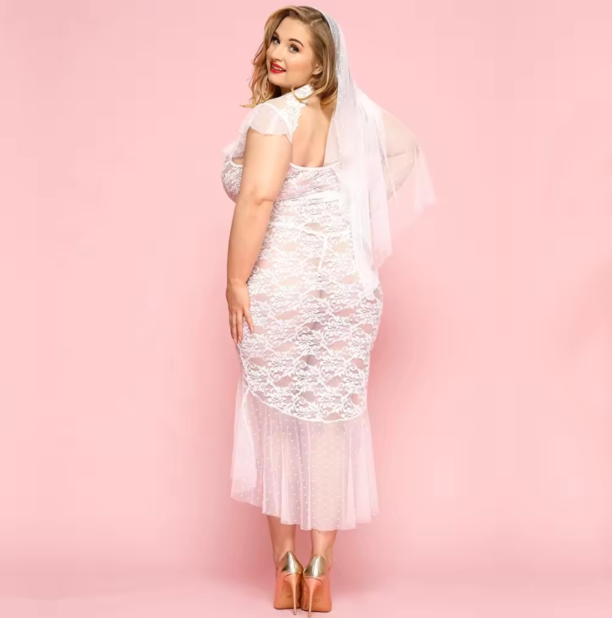 Мереживна біла сукня нареченої Бажана Jaylee L/XL