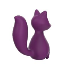 Мини-вибратор клиторальный Every Night Toys Doris в форме лисы фиолетовый, 10 режимов вибрации