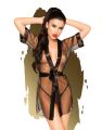Прозрачный халат Penthouse Midnight mirage black (S-L)
