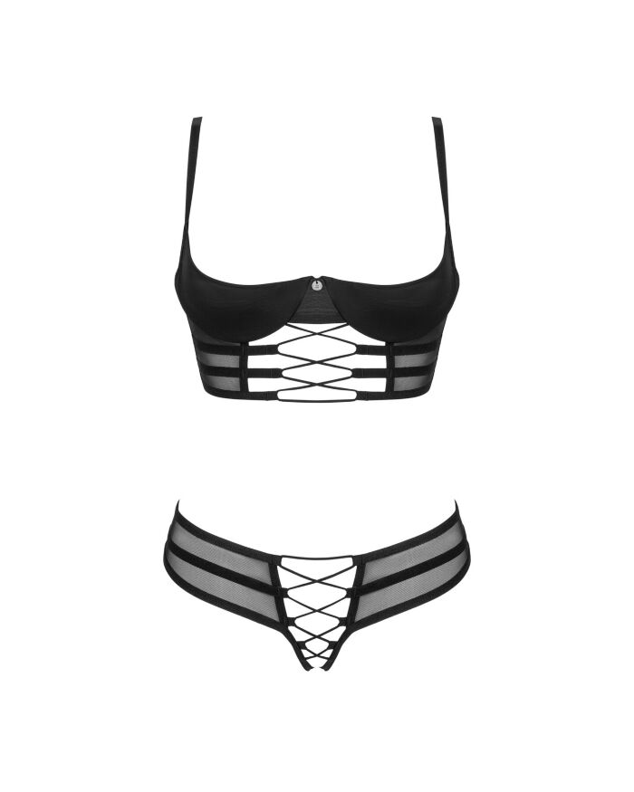 Комплект Obsessive Roxelia 2-pcs crotchless set XL/2XL