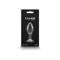 Анальная пробка с кристаллом NS Novelties Crystal Desires, стеклянная, прозрачный, M
