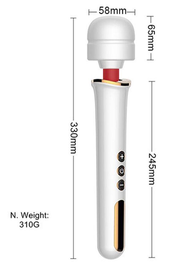 Вибромассажер Boss Series - Massager Super Powerful USB Black 10 Function, BS2200012
