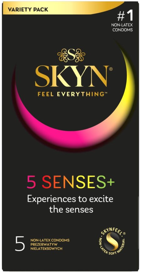 Набор безлатексных презервативов SKYN 5 Senses, 5 видов (5 шт)