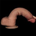 Крупный член с эффектом скользящей кожи - LoveToy Sliding Skin Pro Dual Layer Silicone Dong 9" Flesh