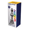 Анальная пробка Wooomy Lollypop Double Ball Metal Plug S