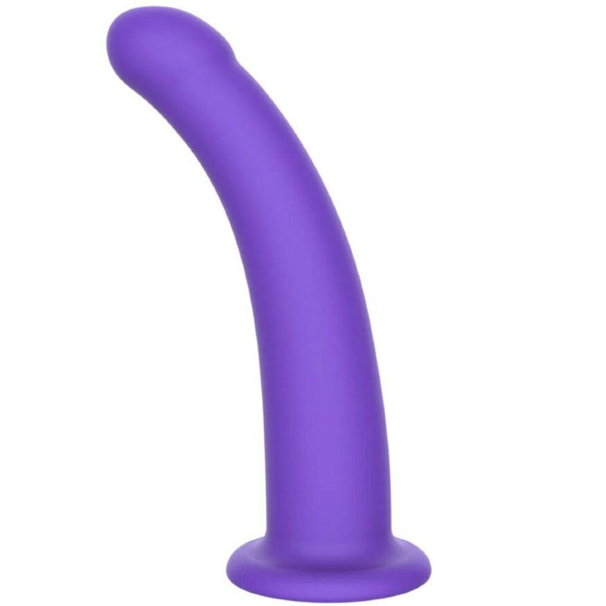 Фалоімітатор страпон на присосці ToyJoy Get Real Silicone Harness Dong фіолетовий, М
