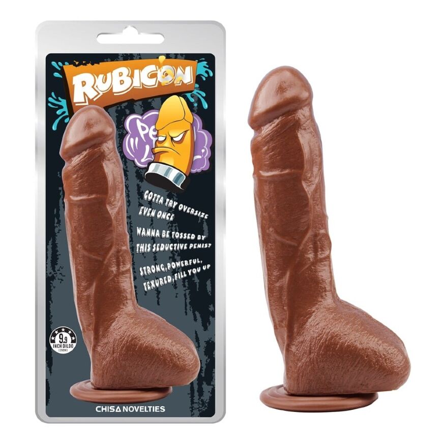 Фаллоимитатор на присоске Chisa Brunet Trick Penis-Brown-Rubicon 23*4.5 см