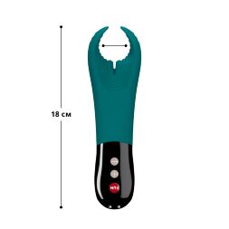 Вібратор для пеніса Fun Factory MANTA deep sea blue/black, підходить для парних ігор
