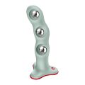 Фалоімітатор Fun Factory BOUNCER Light Green, кульки всередині, ефект вібрації, діаметр 3,9 см