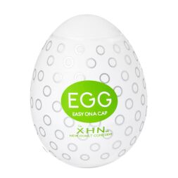 Мастурбатор-яйцо с рельефом XHN Egg Easy Ona-Cap, белый, 52 × 68 мм