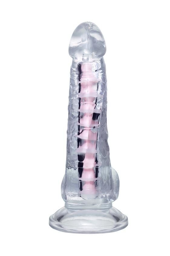 Фалоімітатор з хребтом - Flexible dildo A-Toys Paret, transparent, 18 cm
