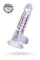 Фалоімітатор з хребтом - Flexible dildo A-Toys Paret, transparent, 18 cm
