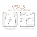 Смарт-вібратор для пар Adrien Lastic Venus + APP, подвійний, можна носити під одягом, 10 режимів