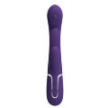 Вібратор із стимулятором клітора PRETTY LOVE - Shonia Dark Purple 3 in 1, BW-500041-2