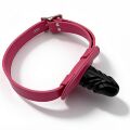 Кляп із фалоімітатором DS Fetish на регульованому ремінці, рожевий