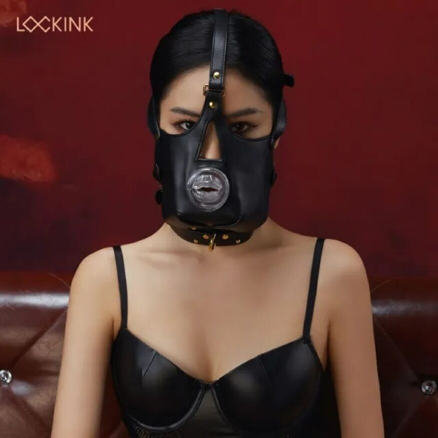 Маска для минета Lockink Черная