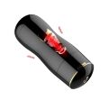 Мастурбатор в колбе двухсторонний с вибрацией Black