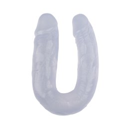 Фалоімітатор подвійний реалістичний Chisa Hi-Rubber 14, прозорий