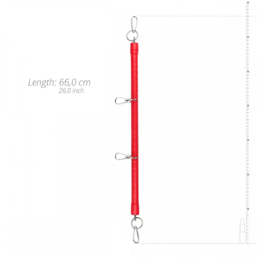Распорка с карабинами Whipped Shawn Spreader Bar - 50 см, красная