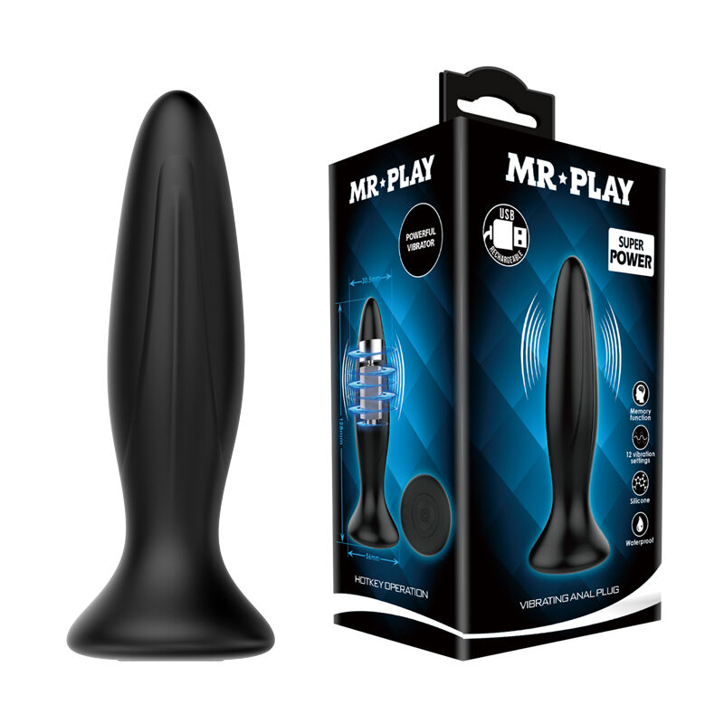 Анальная вибропробка - Mr.Play Vibrating Anal Plug
