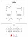 410926 Сорочка Obsessive Wonderia chemise &amp; thong black S/M