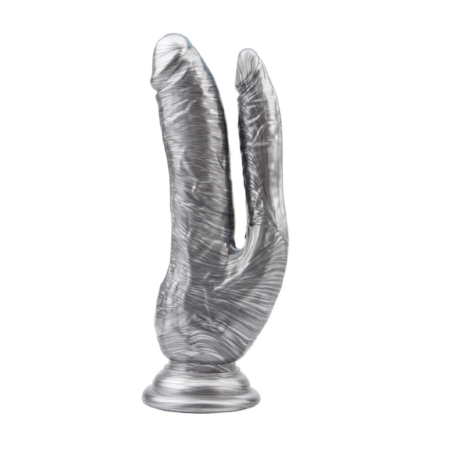 Фаллоимитатор двойной Chisa Dark Muscle 8.0 Dildo-Silver