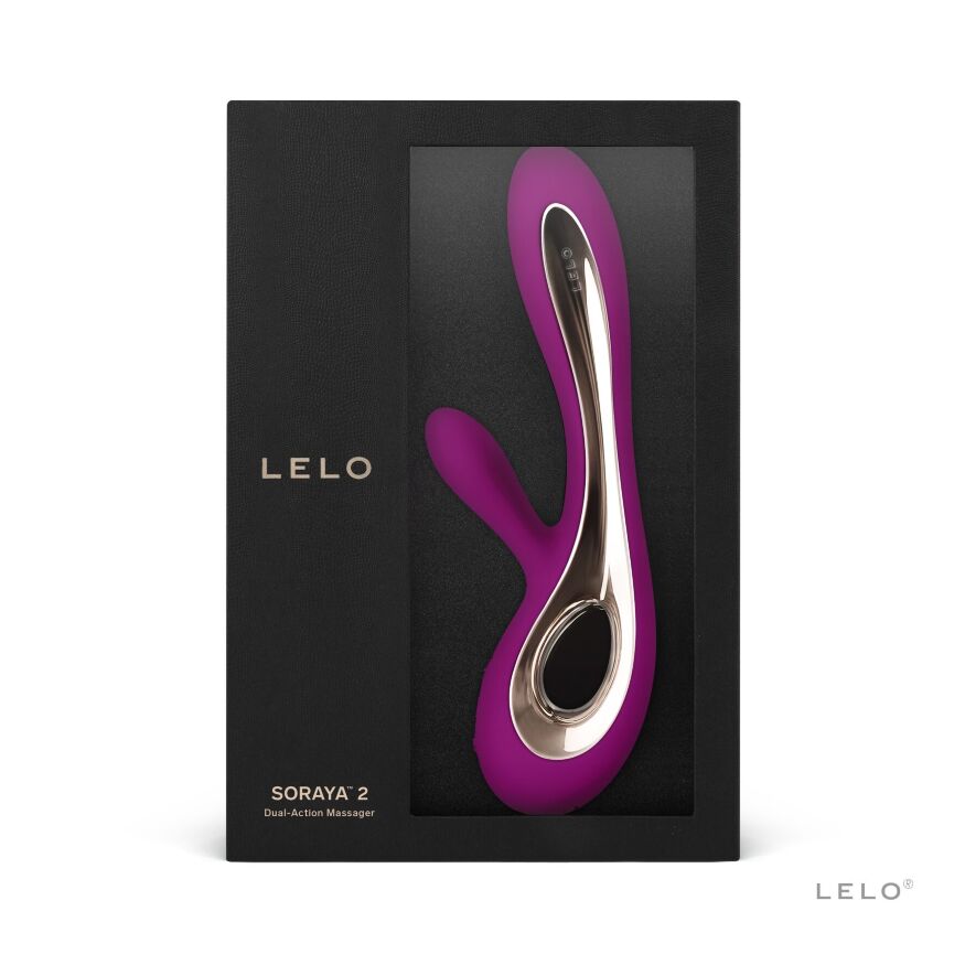 Вибратор с гибким клиторальным стимулятором LELO Soraya 2 Deep Rose