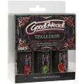 Набор капель для минета Doc Johnson GoodHead Tingle Drops, 3х29,5 мл, арбуз, зеленое яблоко, клубника