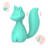 Мини-вибратор клиторальный Every Night Toys Doris в форме лисы бирюзовый, 10 режимов вибрации