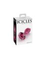 Стеклянная анальная пробка Роза Icicles No 79 Butt Plug